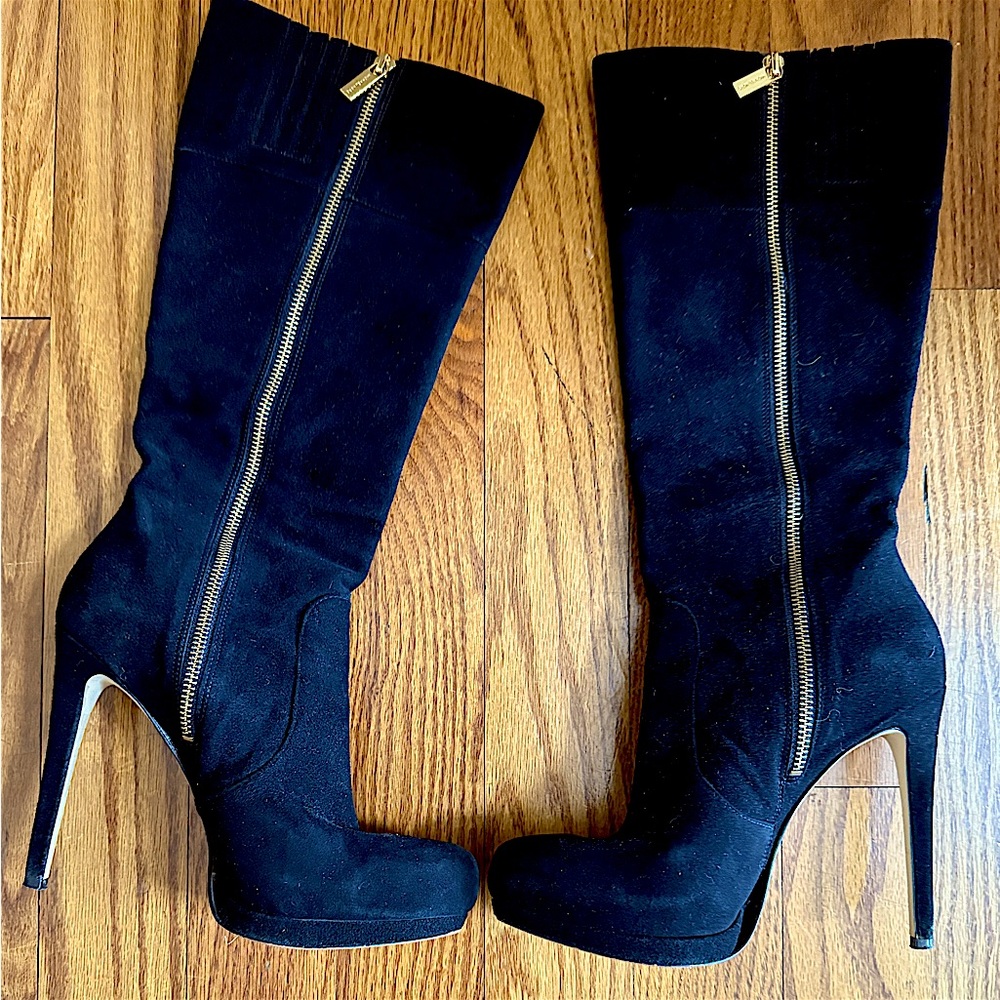 Michael Kors black boots with 4 1/2 inch heel